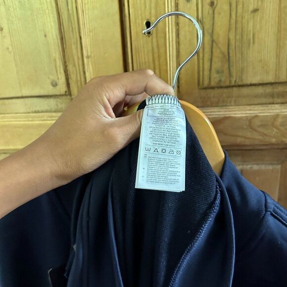 Men's NWT Adidas Golf Climalite Size XL Navy Blue Quarter Zip Pullover NOVI PFBA - Picture 9 of 10